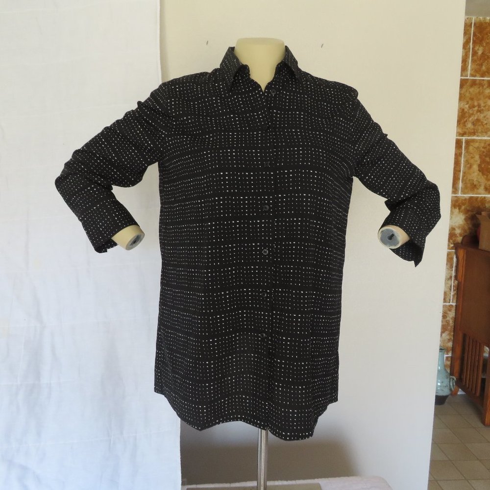 Women's White House Black Market Polka Dot Shirt